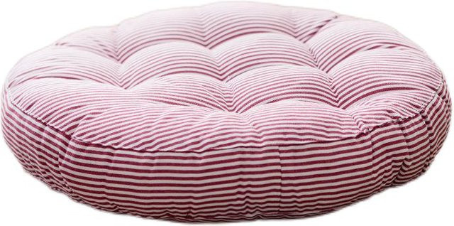Inyahome Stuhlkissen für den Außenbereich, rund, rot, Durchmesser: 42 cm - Bild 1
