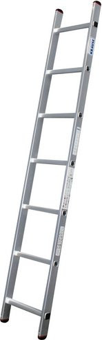 Krause Anlegeleiter CORDA aus Aluminium mit 7 Sprossen in Silber - Bild 1