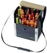 Parat Top Line Werkzeugtasche aus Rindleder mit Magnetverschluss, Schwarz, B: 23,0 cm, T: 14,0 cm, H: 30,0 cm - Bild 4