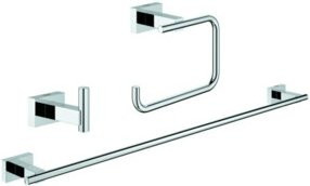 Grohe Bad-Set Essentials Cube 3 in 1 mit verdeckter Befestigung in Chrom - Bild 1