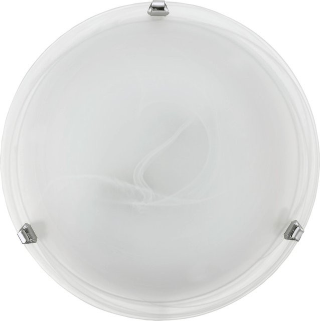 Eglo Deckenleuchte Salome in Weiß und Chrom mit Glas, Durchmesser: 30 cm - Bild 1