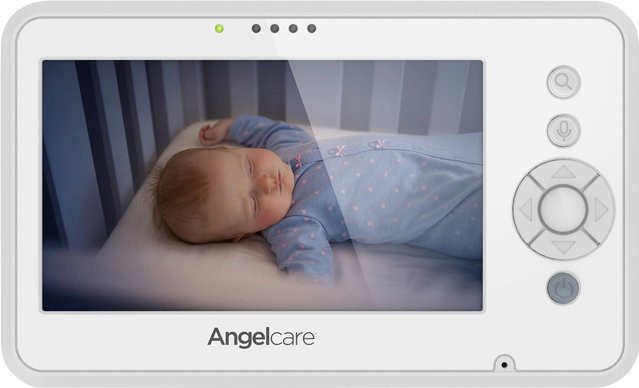 Angelcare Babyphone AC25 mit Kamera, Geräusch- und Bewegungsmelder, Nachtsicht, Temperaturanzeige und Gegensprechfunktion in Weiß - Bild 1
