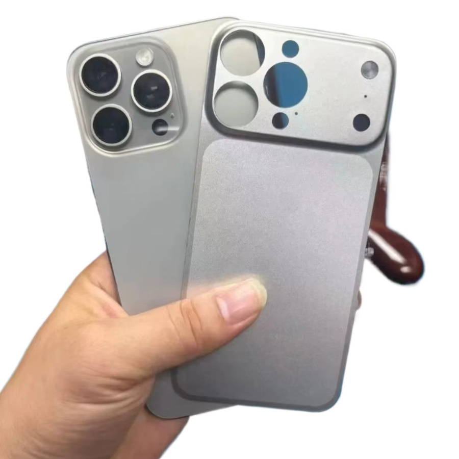 Apple Kamera-Objektiv-Aufkleber und Rückseiten-Schutzfolie für iPhone 13, 14, 15, 16 Pro und 17 Pro Max in Blau und Silber - Bild 2