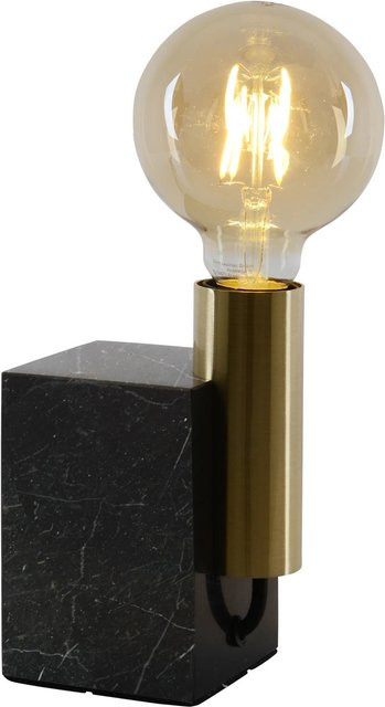 Näve Tischleuchte Gemma aus Marmor und Messing in Gold/Messing, Höhe: 16 cm - Bild 1