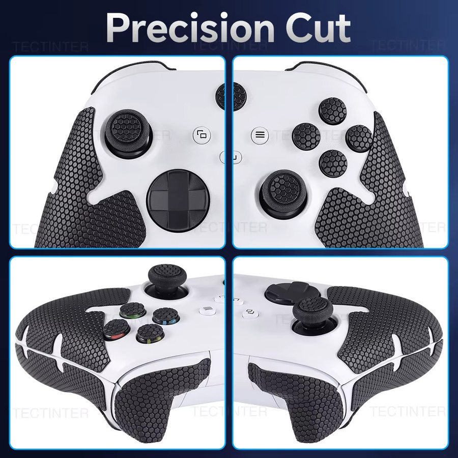 TECTINTER Griffaufkleber für Xbox-Controller in Schwarz, rutschfeste und staubdichte Gamepad-Skins als Spielzubehör - Bild 6