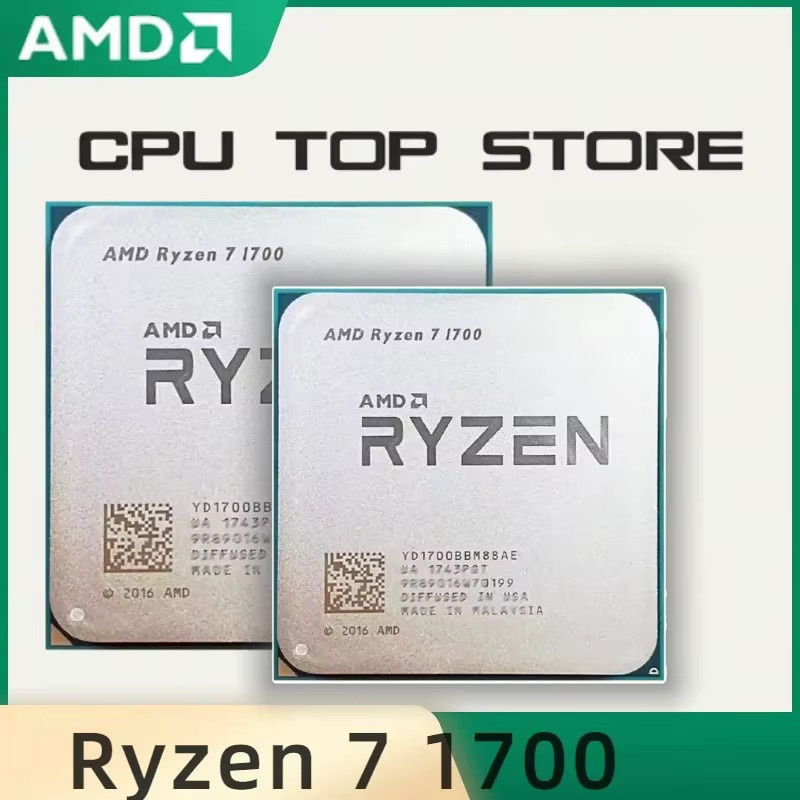 AMD Ryzen 7 1700 Prozessor mit 8 Kernen und 16 Threads, 3,0 GHz, Sockel AM4, Silber - Bild 2