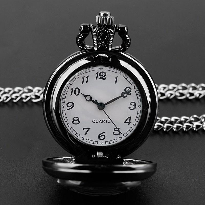 Le Jardin Taschenuhr, Krähen-Motiv, Quarz, Schwarz, Unisex - Bild 2