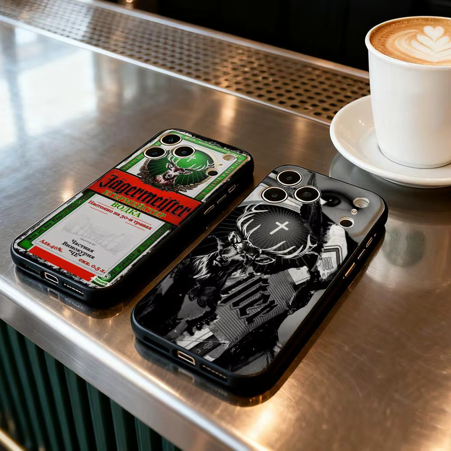 J-Jagermeisters Handyhülle für iPhone 11 bis 17 Pro Max Plus Air Mini Soft Case in Schwarz - Bild 2