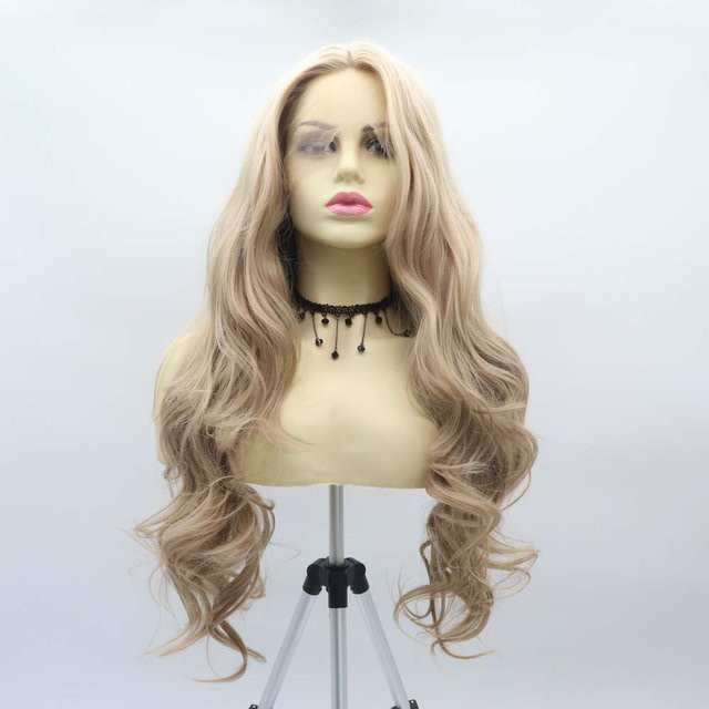 Sylvia Lace-Front-Perücke, blond, lang gewellt, Damen - Bild 1
