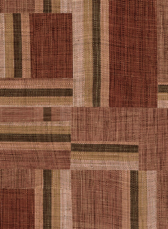 Omexco Tapete Boro AT72 in Braun und Multicolour mit abstraktem Design aus Vlies und Textil - Bild 2