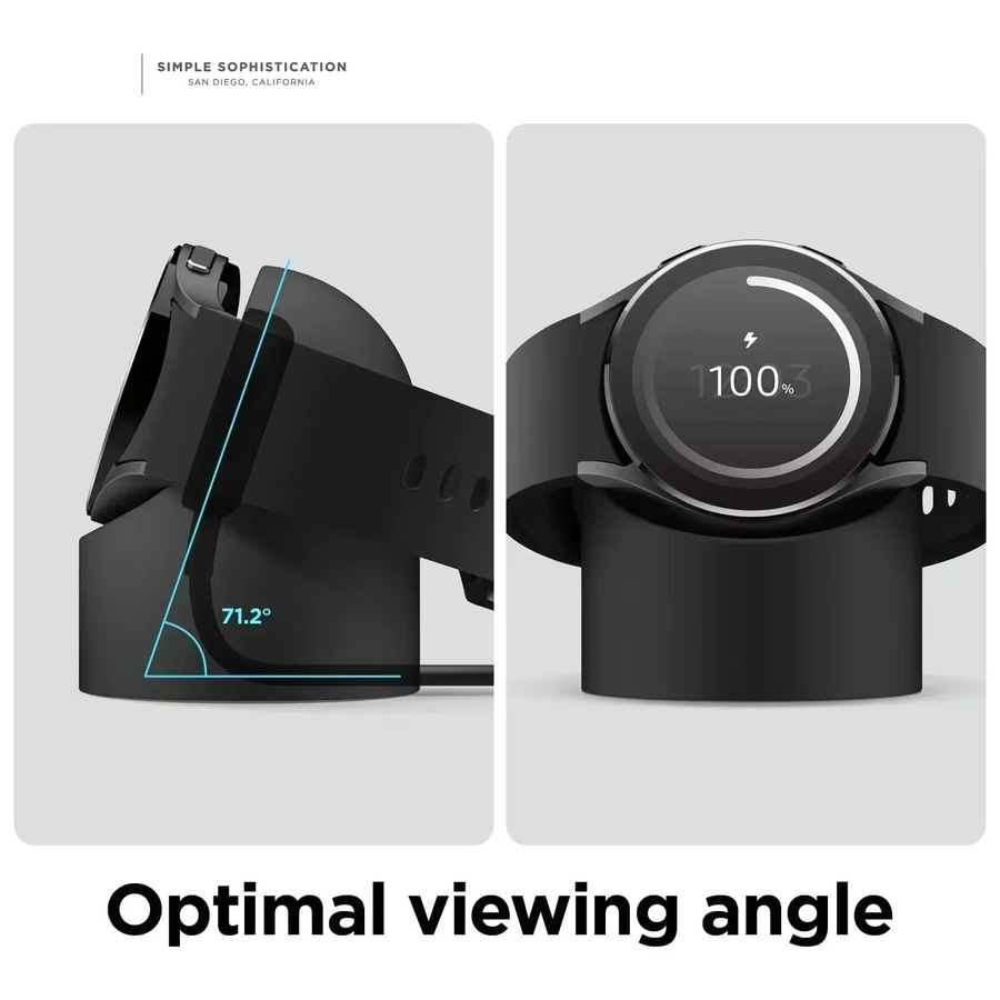 FancyWrist Silikonständer für Ladegerät, Samsung Galaxy Watch, Schwarz - Bild 3