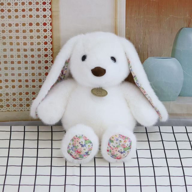 Schlappohr-Hasenpuppe, Plüsch / Textil, 30cm - Bild 1