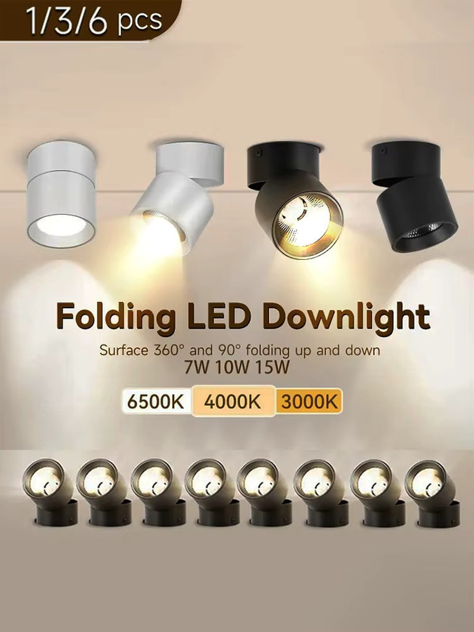 CHENBEN LED-Downlight in Schwarz mit RGB-Farbwechsel für moderne Innenraumbeleuchtung - Bild 2