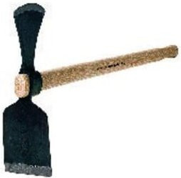 SHW Schmiedetechnik Wiedehopfhacke mit Breitblatt aus Stahl und Eschenstiel, Farbe: Braun, Höhe: 105 cm - Bild 1