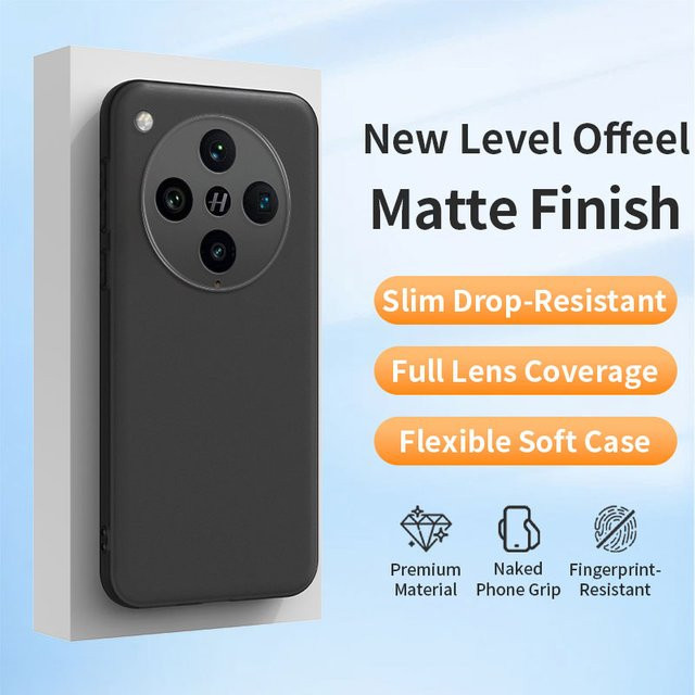 Transparente Silikon-TPU-Handyhülle für OPPO Find X9 X8 X8S Plus X7 Ultra Reno 15 Pro, stoßfeste Matte Abdeckung - Bild 1