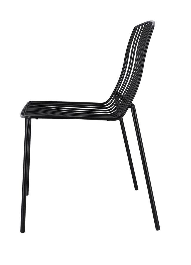 Jan Kurtz Mori Stuhl in Schwarz, stapelbar - Bild 2