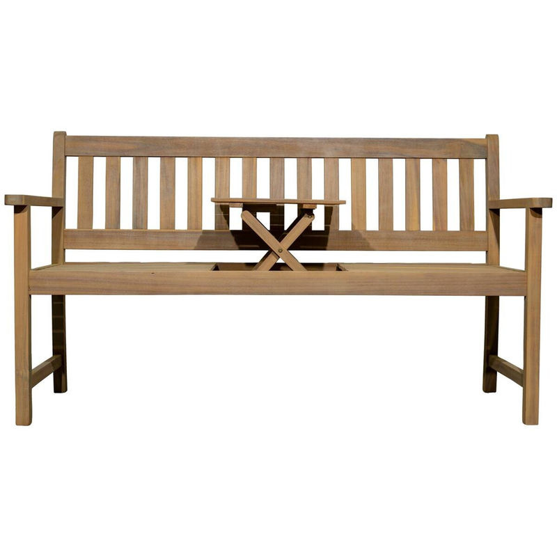 POCOline Gartenbank aus Akazienholz in Natur, B: 156 cm, H: 90 cm, T: 60 cm - Bild 2