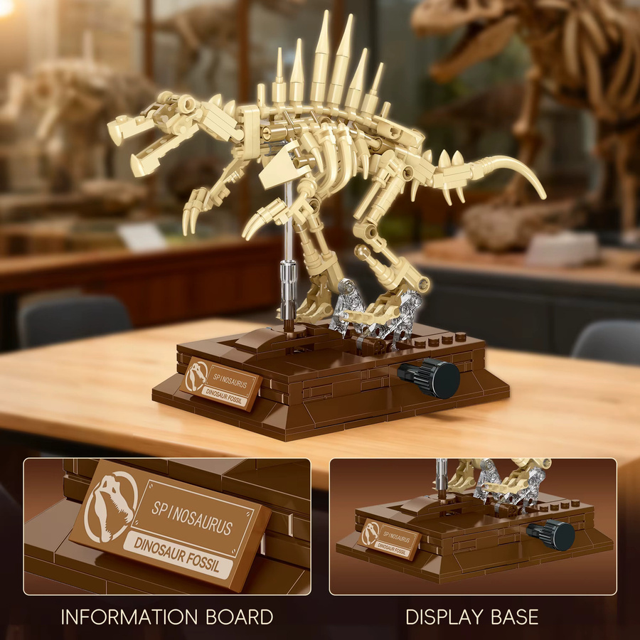 Forange Dinosaurier-Skelett-Modelle, Bausatz, beige, Kunststoff - Bild 1