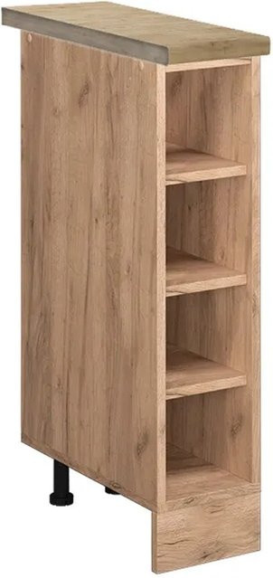 Vicco Küchenregal R-Line Offener Küchenschrank Goldkraft Eiche, B/T/H: 60,0 x 20,0 x 81,6 cm - Bild 1