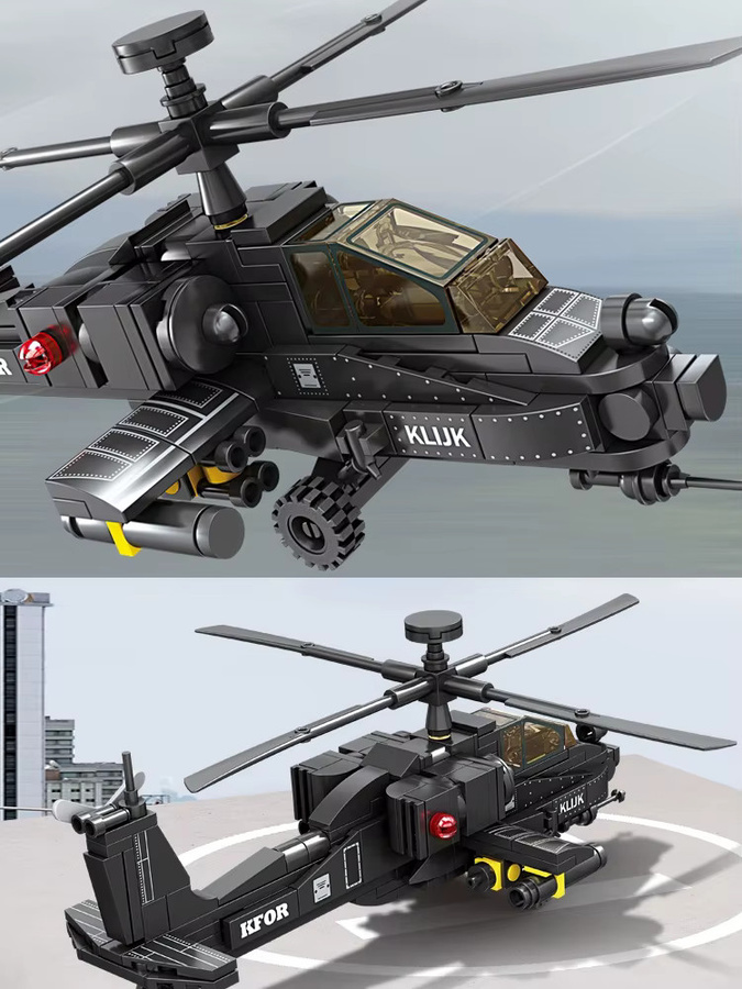HOVFELER Militärische Bausteine, Hubschrauber-Modell, Fahrzeuge - Bild 4