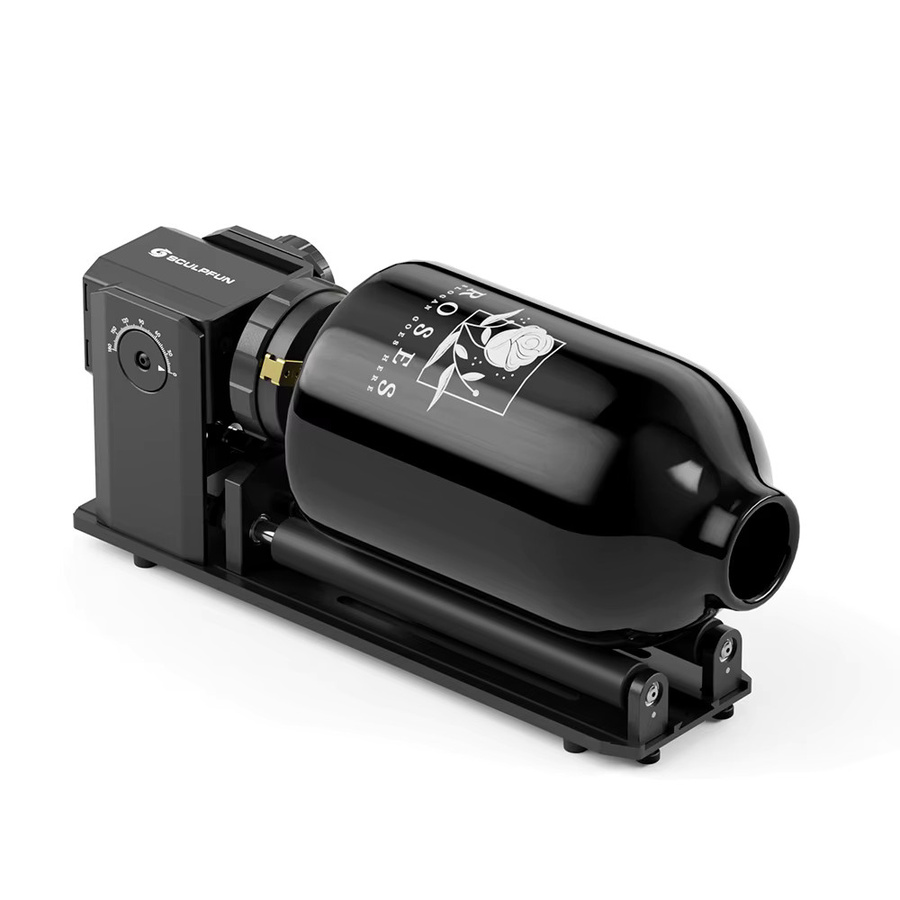Sculpfun RA Pro Max 4-in-1 Rotationsmodul mit Drehwalze und Spannfutter für S9, S30 Ultra und Y-Achse zur Gravur unregelmäßiger runder Objekte - Bild 3