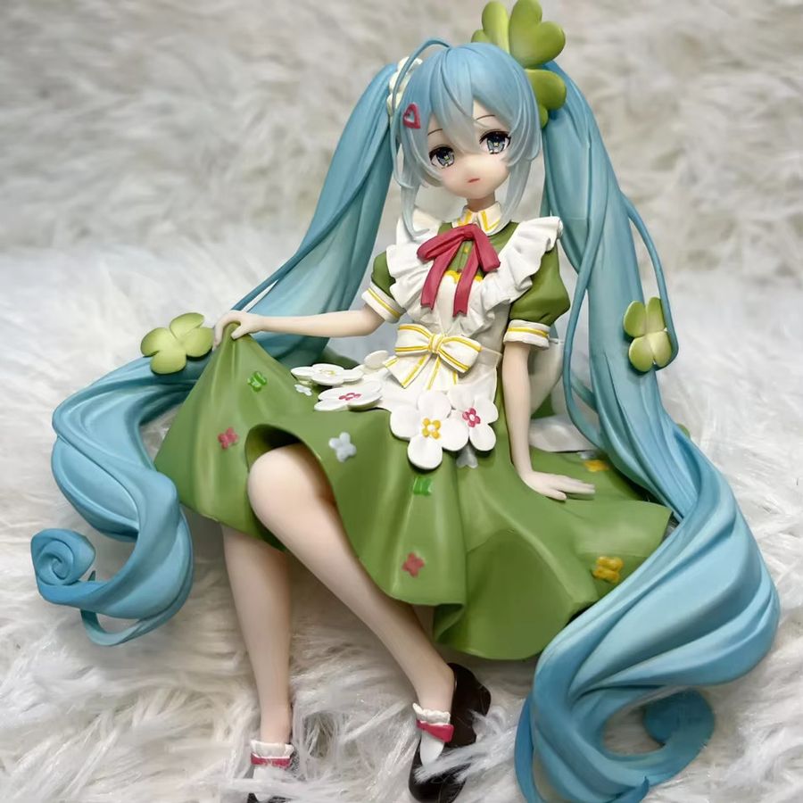 Hatsune Miku Figur Blumenfee mit vierblättrigem Kleeblatt von Bandai in Multicolor - Bild 3