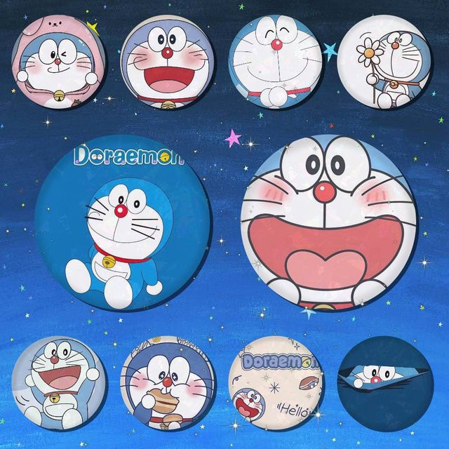 D-Doraemon-n Anstecknadel, Unisex - Bild 1