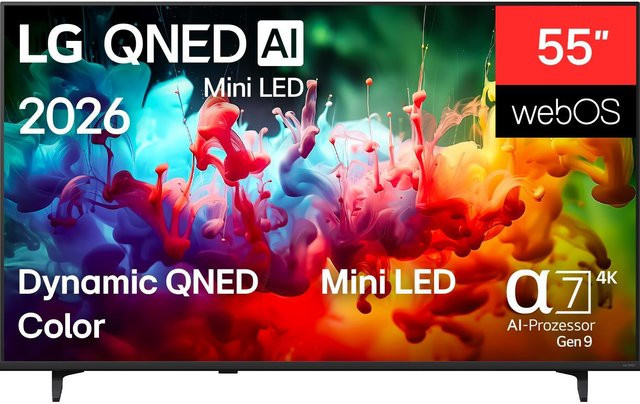 LG 55QNED70B6C Mini LED TV 4K UHD Smart Fernseher in Schwarz - Bild 1