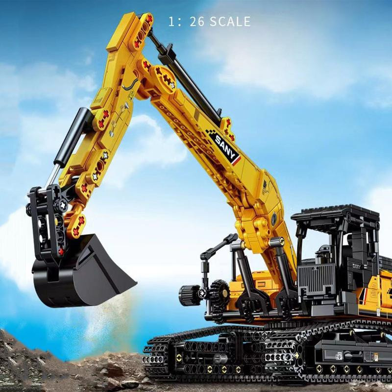 SEMBO BLOCK Bagger Bausteine Stadt Bauingenieurwesen Fahrzeug 1022 Teile - Bild 5