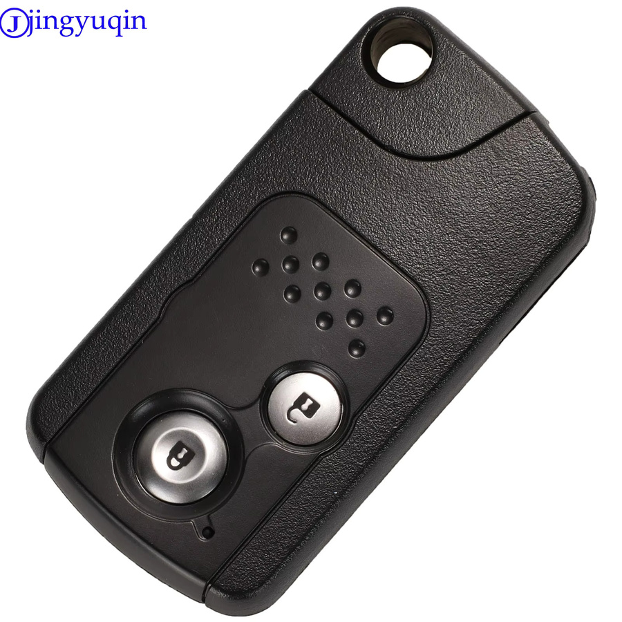 Jingyuqin Remote Auto Schlüssel Anhänger FSK 433MHz ID46 Chip für Honda CRV Accord Civic Odyssey in Schwarz - Bild 2