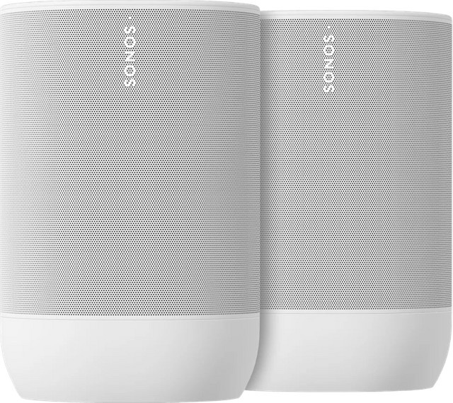 Sonos Move 2 Doppelpack Weiß mit Wi-Fi und Bluetooth sowie IP56 Schutzklasse - Bild 1