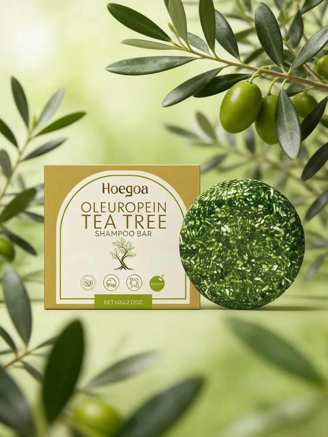 Hoegoa Shampoo-Bar mit Teebaumöl, 60g, Unisex - Bild 5