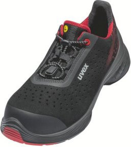 Uvex Halbschuhe S1P Schwarz Rot Größe 39 Weite 12 - Bild 1