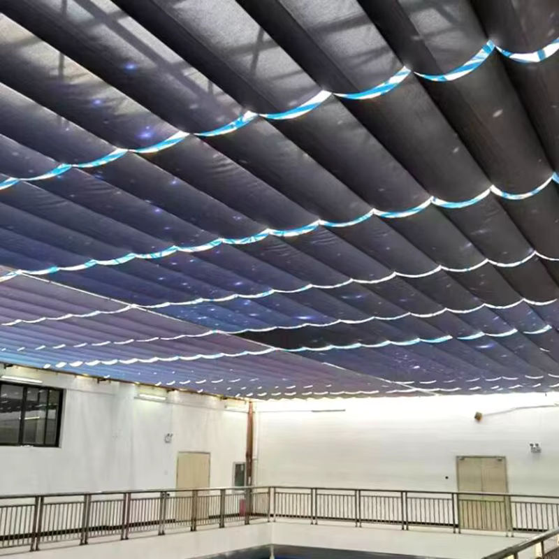 Wasserdichtes Sonnensegel aus Polyester mit Teleskopwelle in Grau für Garten, Pool und Balkon - Bild 4