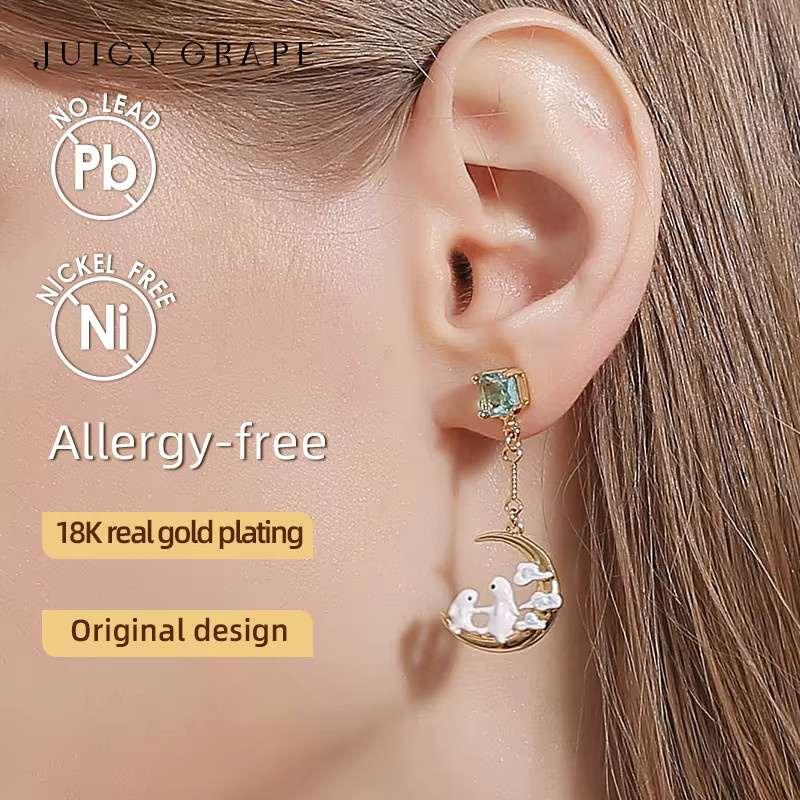 Juicy Grape Ohrringe, 925 Sterlingsilber, 18 Karat Vergoldung, Damen - Bild 2
