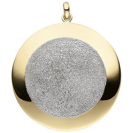 Colfem Anhänger 925 Sterling Silber vergoldet, Glitzereffekt - Bild 1