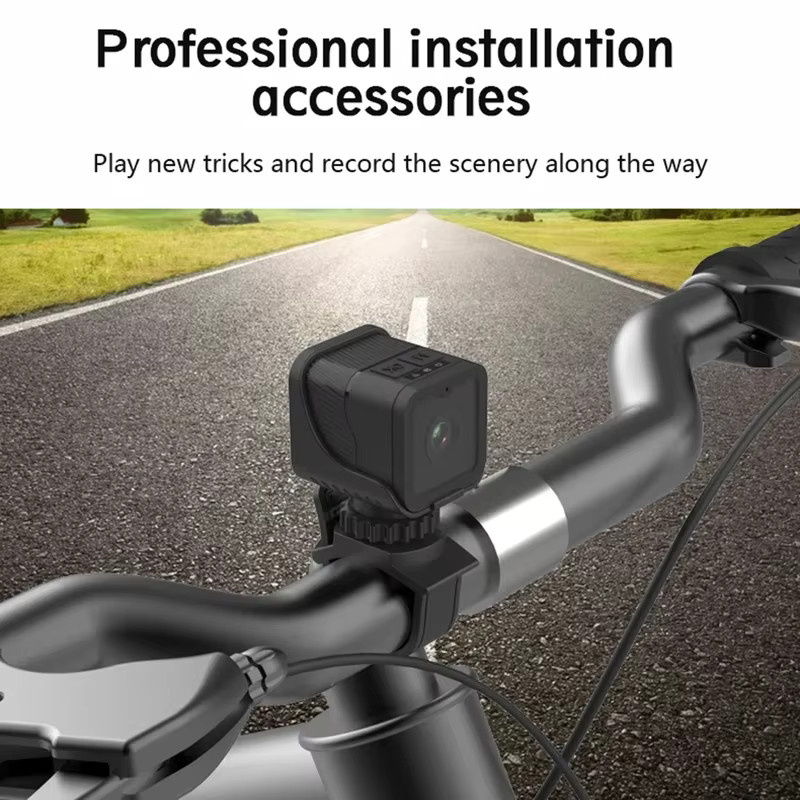 POVCAN Action Camera 1080P HD wasserdichte Sport-Minikamera mit WiFi in Schwarz - Bild 5