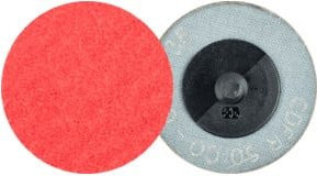 PFERD COMBIDISC Keramikkorn Mini-Fiberscheibe CDFR CO-COOL36 für Stahl und Edelstahl, Durchmesser: 50 mm, Körnung: 36, Farbe: Rot, 100 Stück - Bild 1