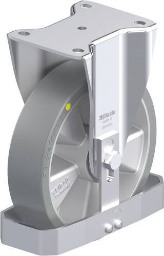 Blickle Stahlblech-Bockrolle BH-ALTH 200K-AS-FS in Silber, Rad-Durchmesser: 200 mm, Tragfähigkeit: 800 kg - Bild 1
