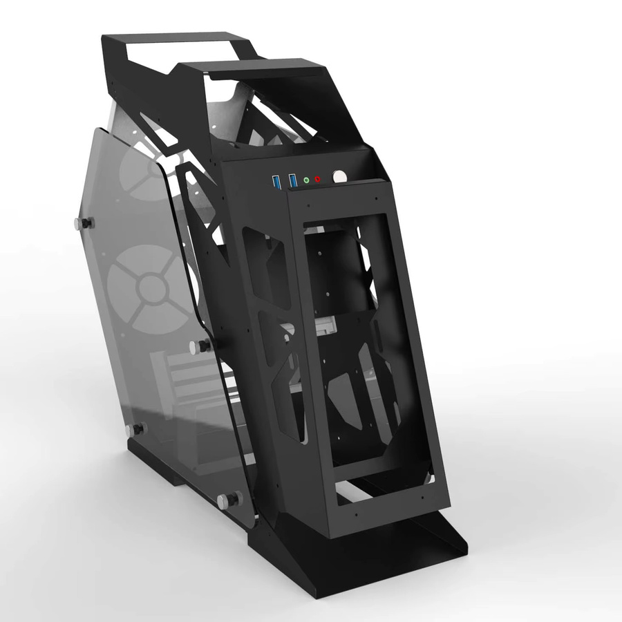 E-Sport DIY-Chassis Desktop-Computer-Host-Gehäuse in den Farben Schwarz oder Weiß - Bild 3