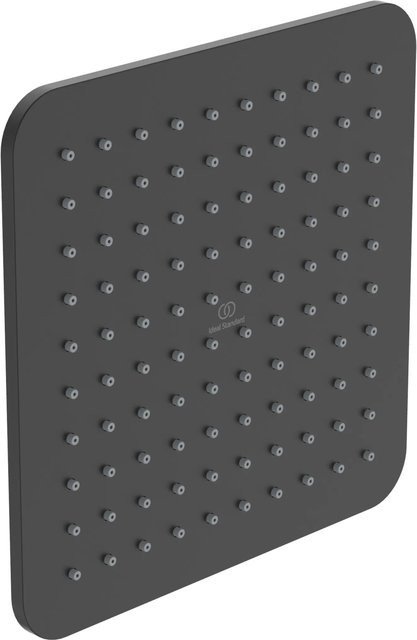 Ideal Standard Kopfbrause Idealrain Cube in Schwarz matt, quadratisch, mit Regenfunktion und Anti-Kalk-Funktion, B/B: 20 x 20 cm - Bild 1