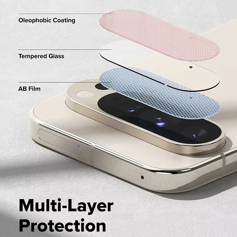 Displayschutzfolien und Rückseiten-Glas für Google Pixel 10 9 Pro XL mit Kameraobjektivschutz, transparent - Bild 3