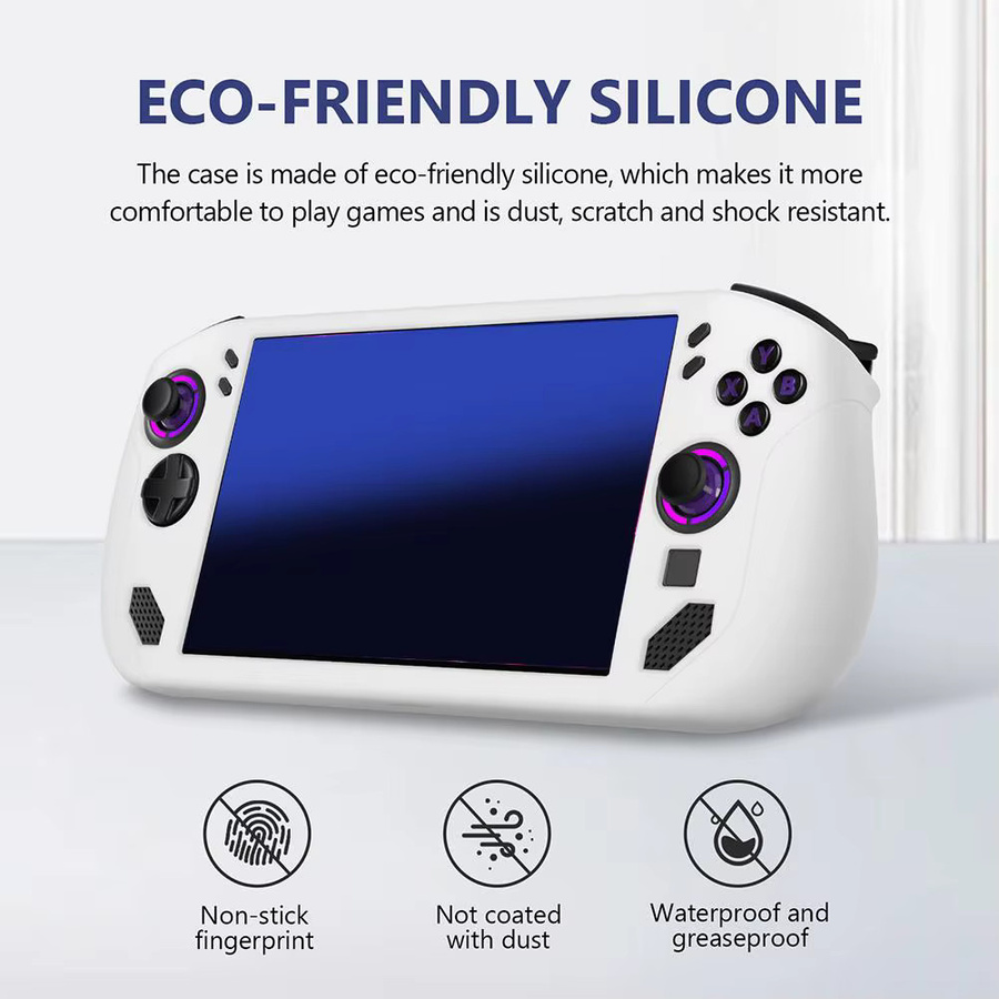 Lenovo Legion Go S Silikonhülle in Weiß, stoßfeste und rutschfeste Schutzhülle für deine Spielkonsole - Bild 1