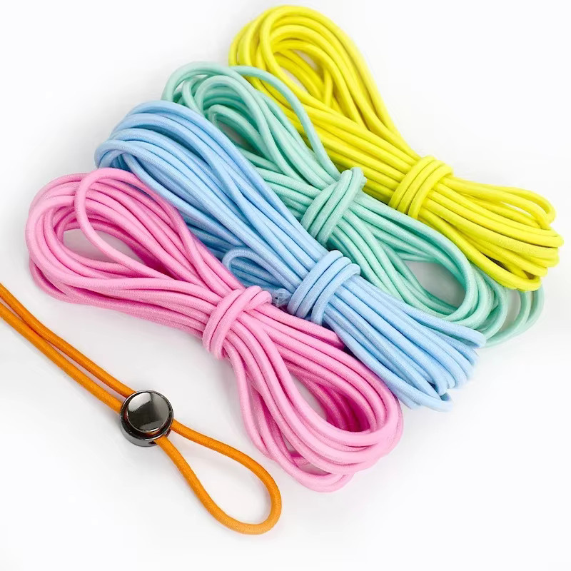 Meetee Elastisches Rundum-Gummiband Mehrfarbig 4mm für Haargummis und Näharbeiten - Bild 2