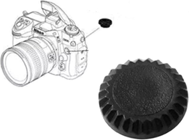 Nikon Flash-PC-Synchronisierungs-Terminkappe in Schwarz, kompatibel mit Nikon F2 F3 F3HP FM2 FM FE FE2 FA F4 F4S Kameras - Bild 1