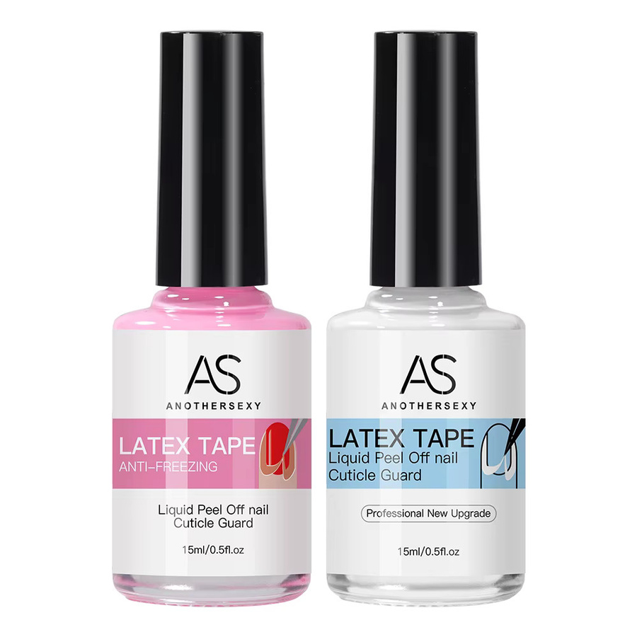 AS Peel Off Latex Nagelgel, 15 ml, White, Glänzend - Bild 3