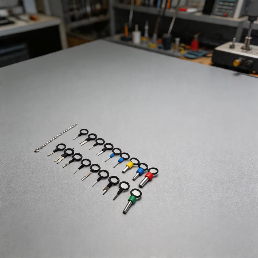 VIBRATITE 18-teiliges Kfz-Terminal-Entfernungswerkzeug-Set zur Reparatur von elektrischen Steckverbindern und Kabelbäumen, Multicolor - Bild 3