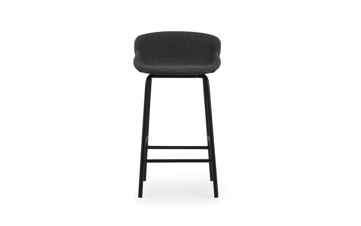 Normann Copenhagen Hyg Barhocker mit Vollpolsterung in Schwarz im skandinavischen Stil, Höhe: 65 cm - Bild 2