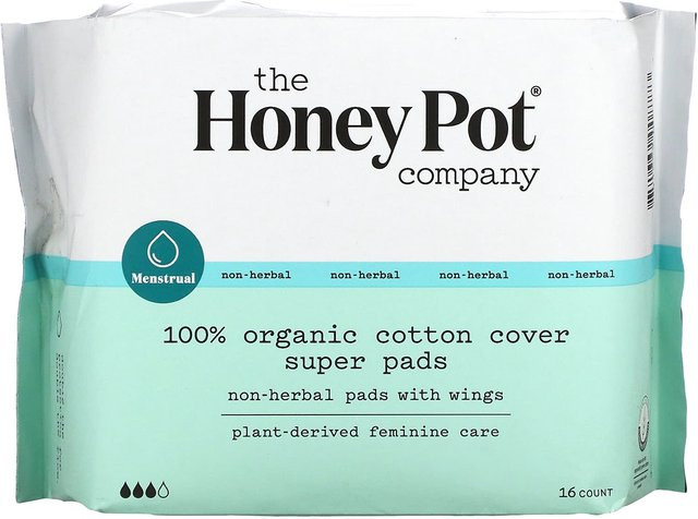 The Honey Pot Company Winged Free Pads Bio Super, 16er-Pack - Bild 1
