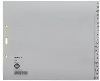 Leitz Papier-Register A-Z DIN A4 halbe Höhe, 20 Blätter, grau und weiß - Bild 1